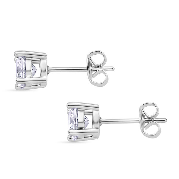 Weißer Zirkonia Schmuckset Nickelfreies Messing rhodiniert image number 7