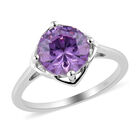 LUSTRO STELLA - Amethyst Zirkonia-Ring, 925 Silber platiniert  ca. 3,35 ct image number 3