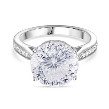 D'Joy Moissanit Ring 925 Silber rhodiniert (Gr&ouml;&szlig;e 20.00) ca. 6,16 ct