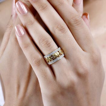 Diamant Elefant Ring - 0,21 ct.