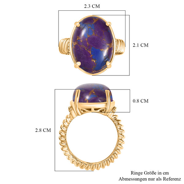 Lila Türkis Ring - 11,53 ct. image number 7