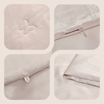 Serenity Night 100% Maulbeerseide Seidendecke mit 350gsm Seidenf&uuml;llung, 135x200cm, Taupe