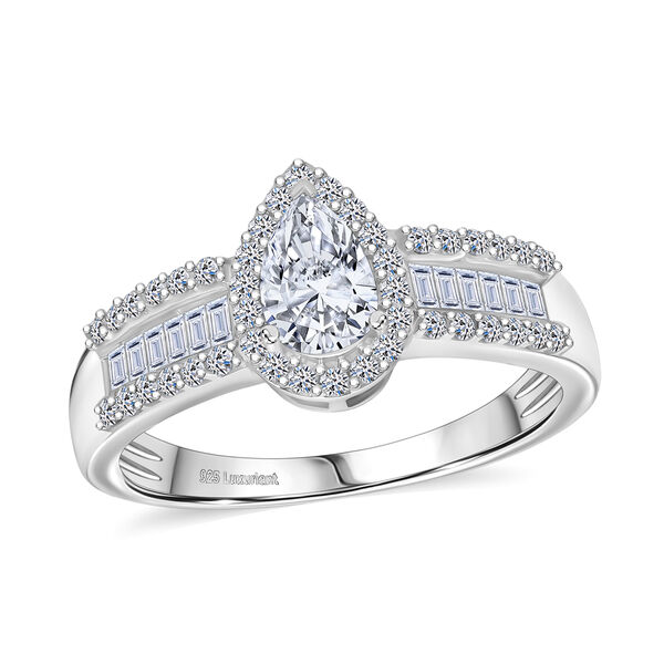 LUXURIANT DIAMOND - Lab Grown Diamant VS-EF Ring 925 Silber rhodiniert (Größe 18.00) ca. 1.02 ct image number 4