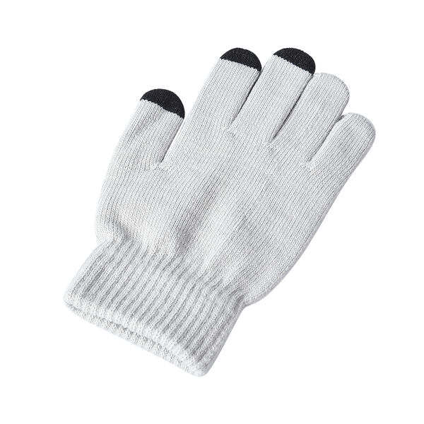 Unisex Dreieck Thermo Touchscreen Winterhandschuhe, Größe: XL, Grau image number 3