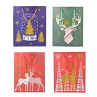 12er-Set Geschenktüten, Weihnachtsmotiv, Größe S (18x10x23 cm), M (32x12x26 cm), und L (31x12x42 cm), Mehrfarbig