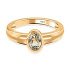 Triphan Ring, 925 Silber Gelbgold Vermeil (Größe 21.00) ca. 0.98 ct