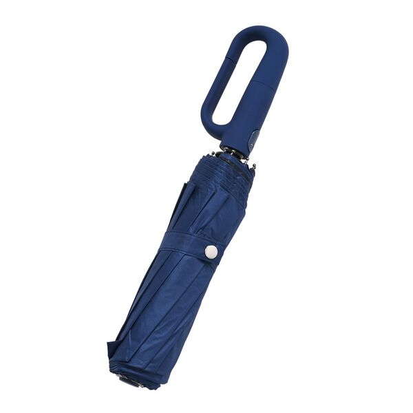 Sturmfester Regenschirm mit Aufbewahrungstasche, 58cm, Marineblau image number 5