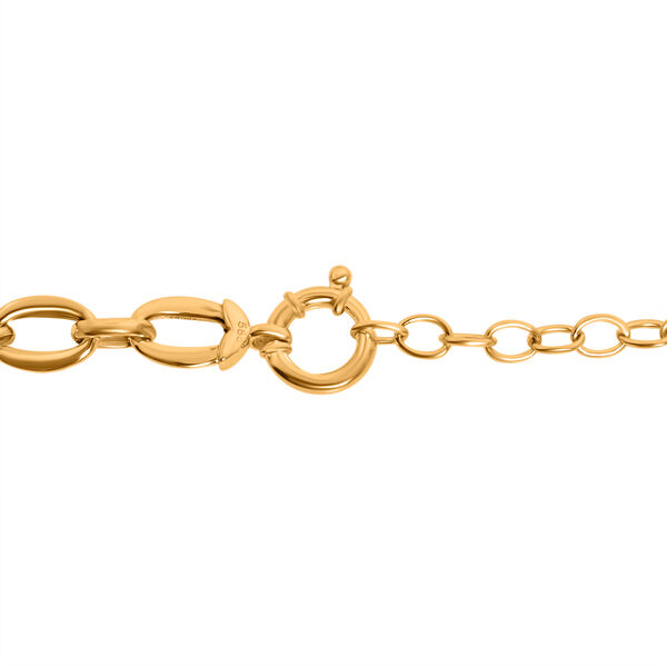 Ovale Glieder-Kette in 585 Gold, 45 cm image number 4