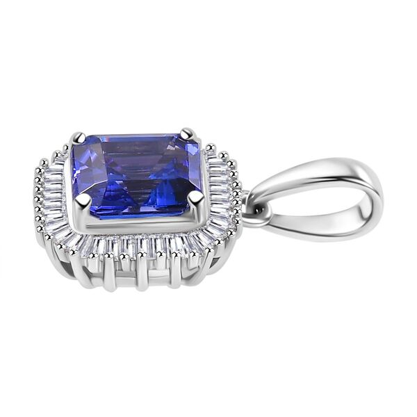 RHAPSODY AAAA Tansanit und VS Diamant Anh&auml;nger in 950 Platin - 2,23 ct. image number 5