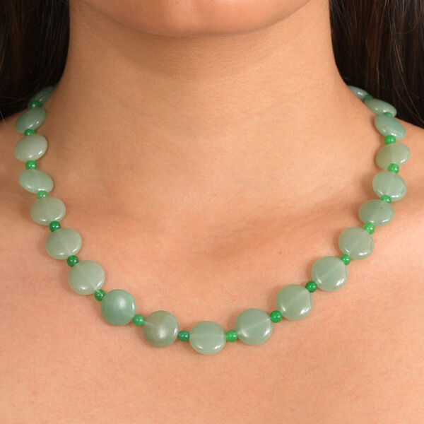 EverTrue gr&uuml;ne Aventurin 45+5cm Halskette - 240 ct. image number 2