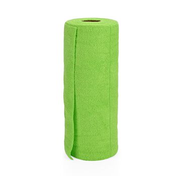 Wiederverwendbare Abrei&szlig;-Mikrofaser Reinigungstuchrolle, 30 T&uuml;cher/Rolle, gr&uuml;n