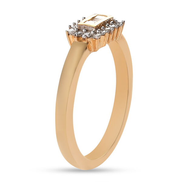 Diamant Ring 925 Silber 585 Vergoldet image number 5