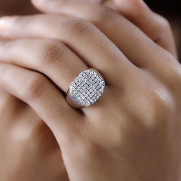 Moissanit Siegelring - 0,93 ct. image number 8