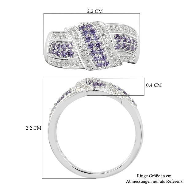 Amethyst Zirkonia Ring 925 Silber  ca. 0,92 ct image number 7
