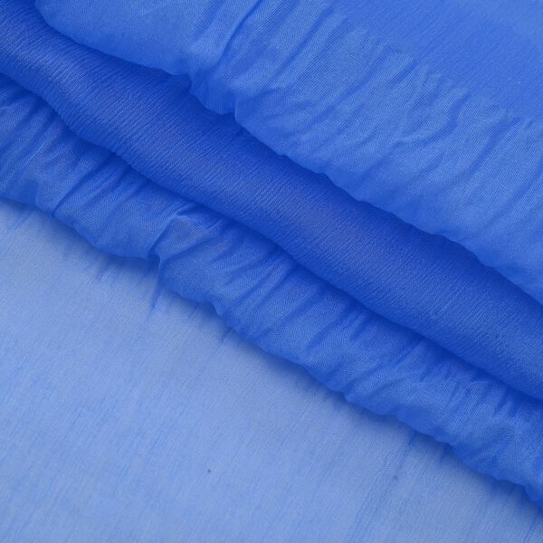 LA MAREY - Schal aus 100% reiner Maulbeerseide, Blau-Türkis image number 4