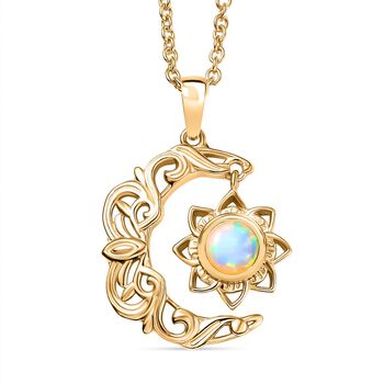EverTrue Opal Anh&auml;nger mit 50cm Kette in Goldton - 0,41 ct.