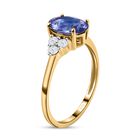 AA Tansanit und Moissanit Ring - 0,77 ct. image number 4