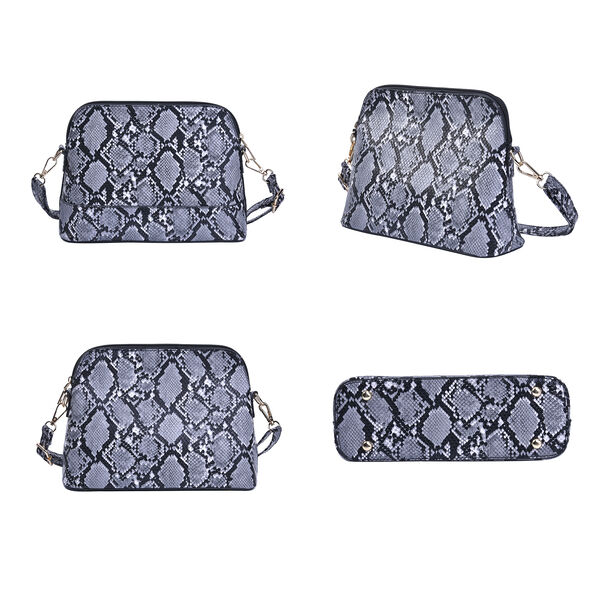 Passage - 4er-Set, Handtasche, Crossbody Tasche, Clutch und Brieftasche mit Schlangenhaut Muster image number 4