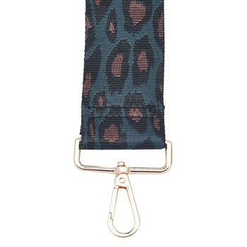 Verstellbarer Riemen, Leopardenmuster, Gr&ouml;&szlig;e: 80-115x5cm cm, Braun und Gr&uuml;n