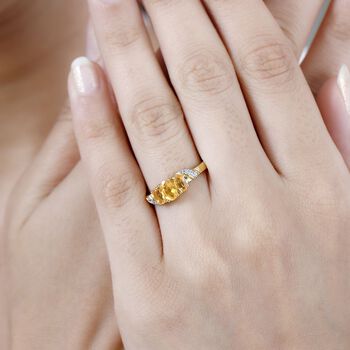 Salamanca Feueropal Ring 925 Silber 750 Gelbgold Vermeil (Gr&ouml;&szlig;e 19.00) ca. 0,70 ct