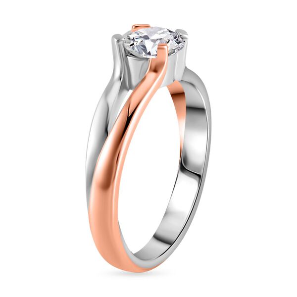 Zweifarbiger Moissanit-Ring - 0,80 ct image number 4