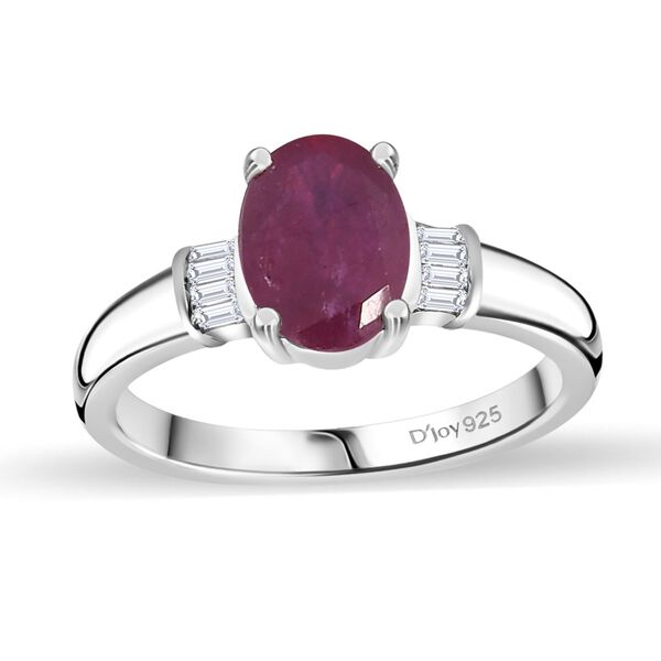 Afrikanischer Rubin und Diamant-Ring - 1,77 ct. image number 4