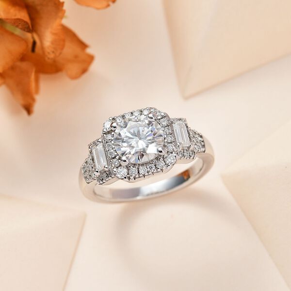 Moissanit Ring, ca. 2,13 ct image number 2