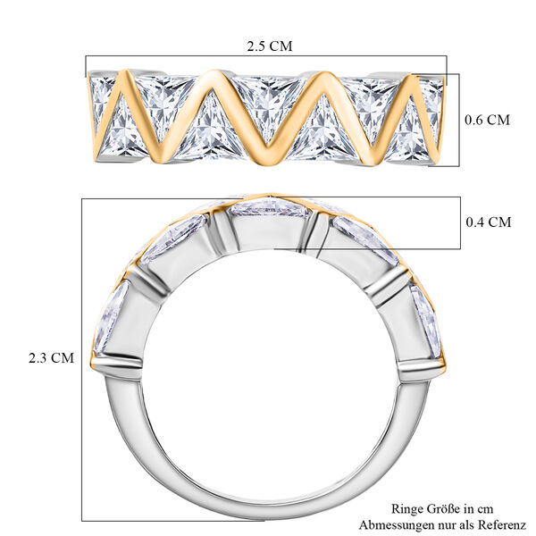 D&rsquo;Joy zweifarbiger Moissanit Ring - 2,64 ct. image number 7