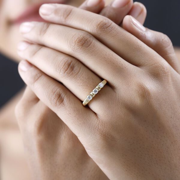 Moissanit Ring - 0,32 ct. image number 9