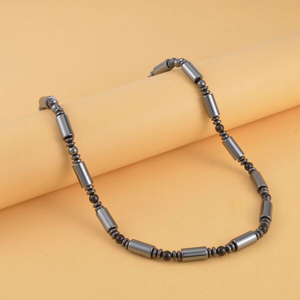 H&auml;matit, Shungit Halskette ca. 50 cm, ca. 427.75 ct image number 2