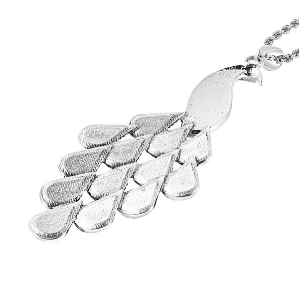 Blauer Quarzit und schwarzer Kristall-Anh&auml;nger mit 72cm Kette - 35 ct. image number 5