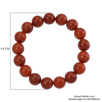 Flexibles rotes Jade Armband - 300 ct.