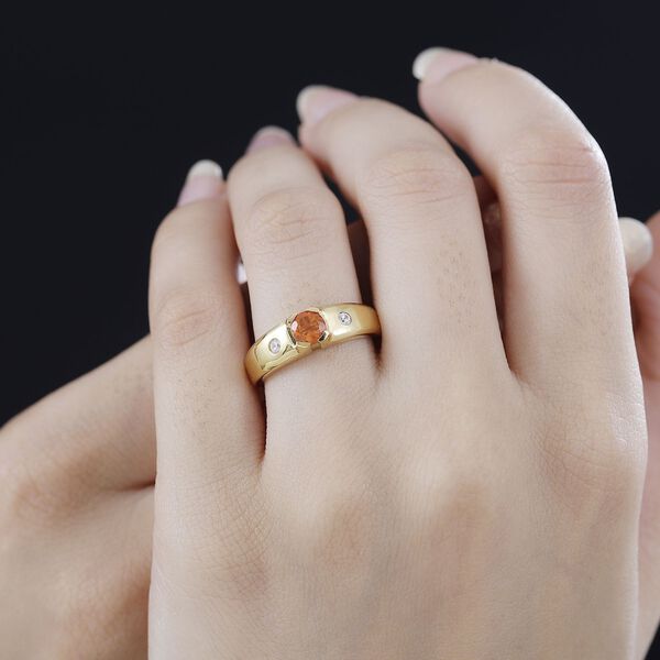 AA Salamanca Feueropal und Zirkon Ring - 0,46 ct. image number 3