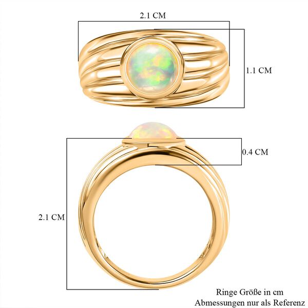 AA natürlicher, äthiopischer Welo Opal-Ring - 0,97 ct. image number 8