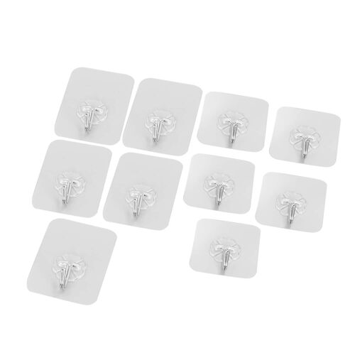 Transparentes 10er-Haken-Set mit schönem Muster image number 0