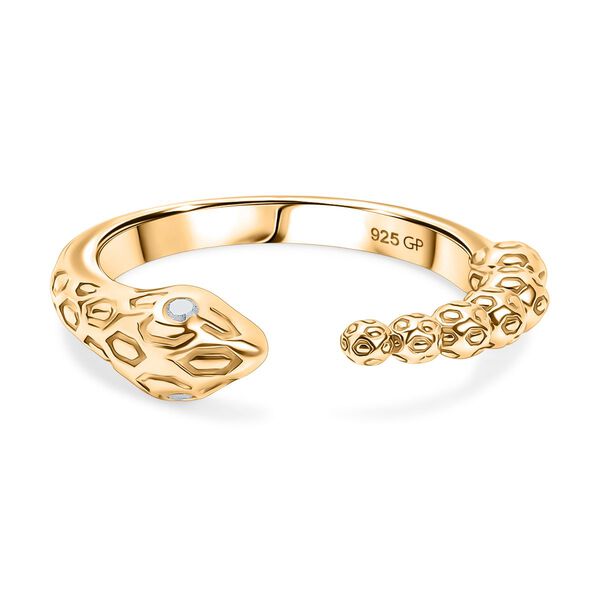 GP Trinofo Kollektion - Kanchanaburi blauer Saphir Schlangen-Ring mit Diamantakzenten