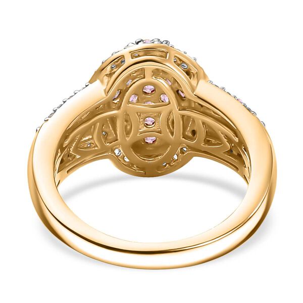 Rosa Saphir und Zirkon Ring - 1,68 ct. image number 6