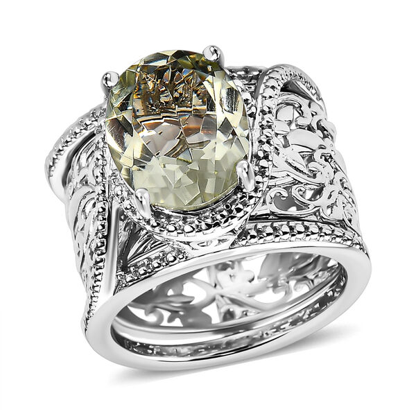 Prasiolith Cocktail Ring - 4,53 ct. image number 5