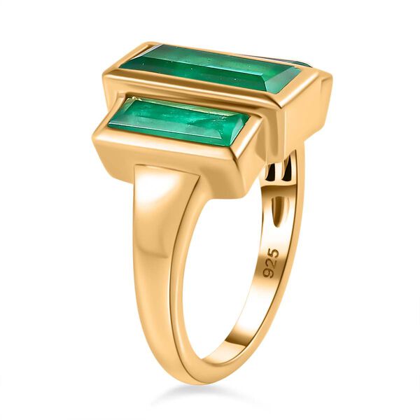 Smaragd Triplett Quarz Ring - 5,17 ct. image number 5