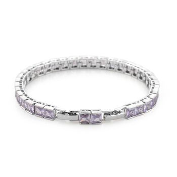 Lavendel Zirkonia Armband, 18+2,5cm