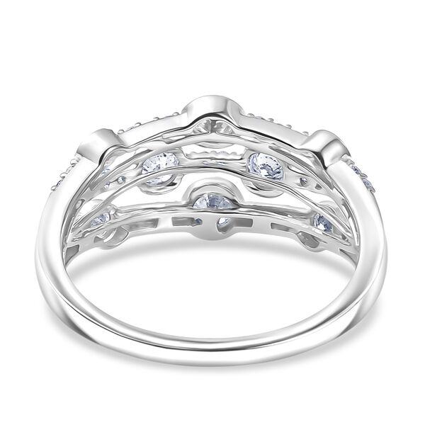 LUXURIANT DIAMOND - Lab Grown Diamant SI-GH SGL zertifiziert Ring 925 Silber rhodiniert (Gr&ouml;&szlig;e 20.00) ca. 1.00 ct image number 5