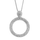 Weißer Kristall Halskette ca. 60 cm