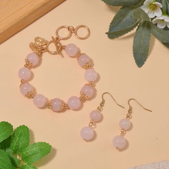 Rosenquarz Schmuckset - 185 ct.