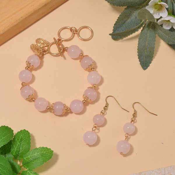 Rosenquarz Schmuckset - 185 ct. image number 2