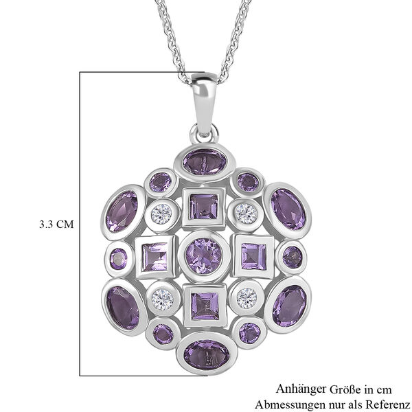 AA Rose De France Amethyst Schmuckset 925 Silber platiniert ca. 2,91 ct. image number 7