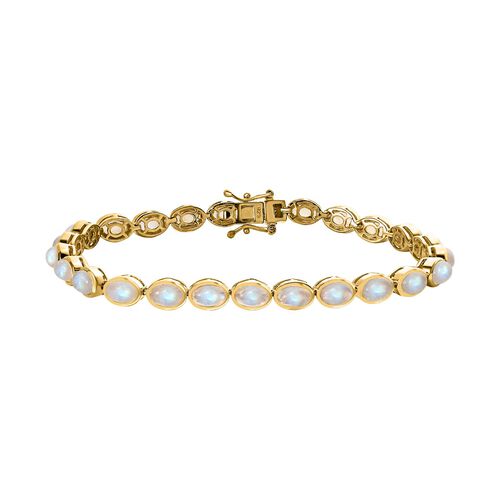 Premium Regenbogen Mondstein Armband, 19 cm - 13,06 ct. image number 0
