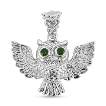 Royal Bali -  Nat&uuml;rlicher Chromdiopsid Anh&auml;nger, 925 Silber ca. 0,26 ct