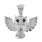Royal Bali - Natürlicher Chromdiopsid Anhänger, 925 Silber ca. 0,26 ct
