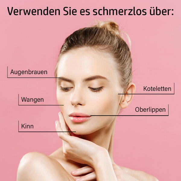 6er-Set Gesichtshaarrasierer und Augenbrauenkonturierer, weiß image number 5