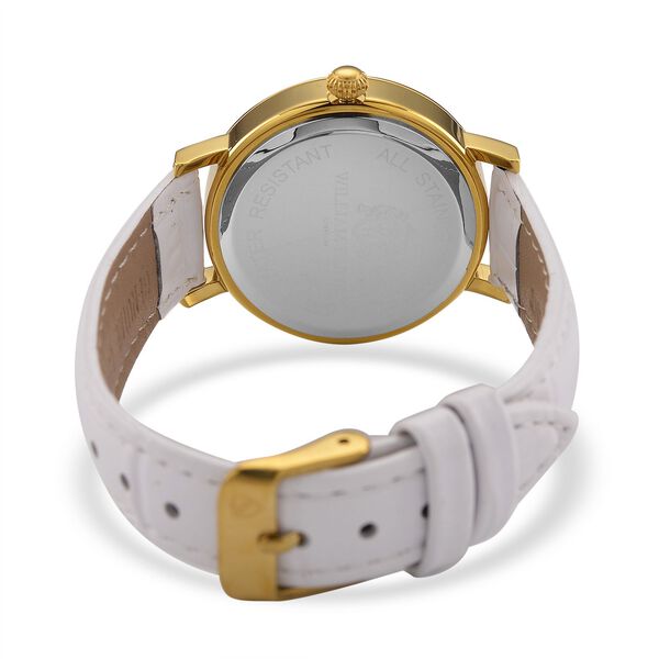 William Hunt - Moissanit Uhr, Swiss Ronda Uhrwerk, Reiner Edelstahl, goldfarben, ca. 0.20 ct image number 6